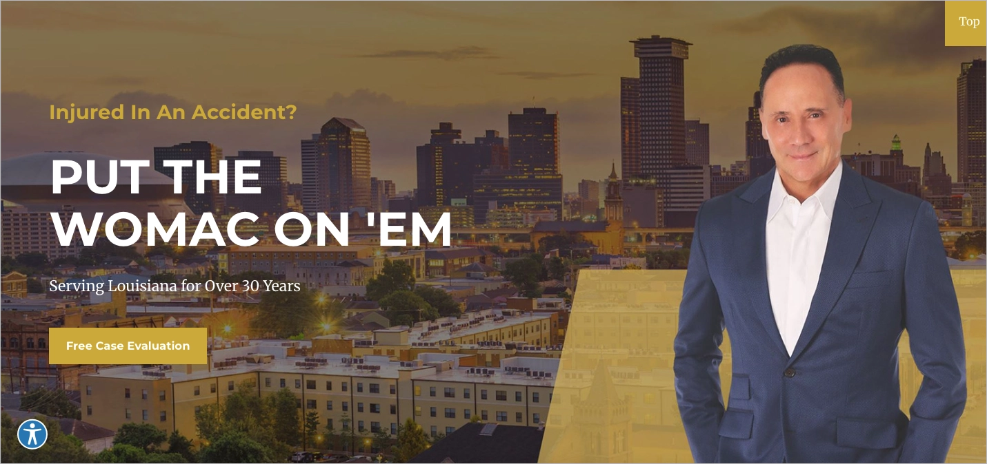 law firm landing page example