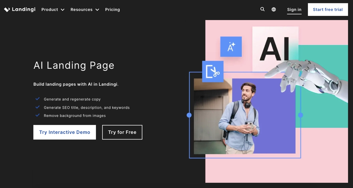 best ai website builer