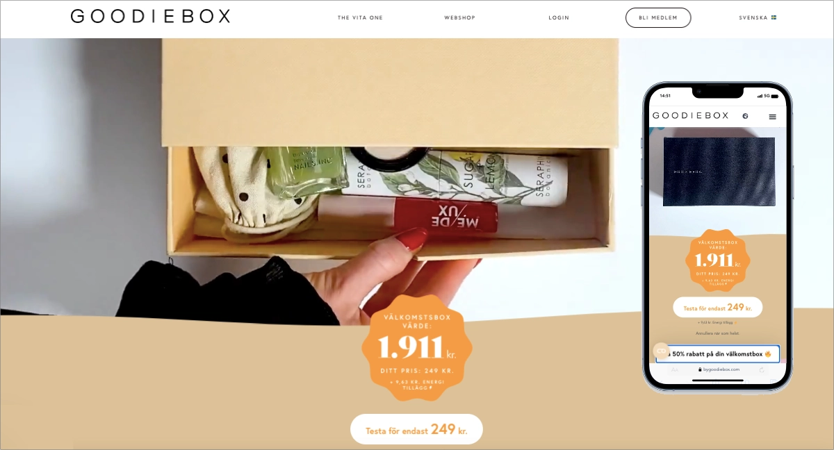 homepage - landing page para facebook