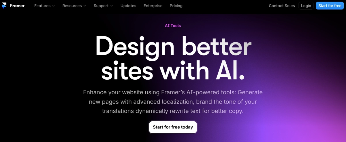ai tool for website building