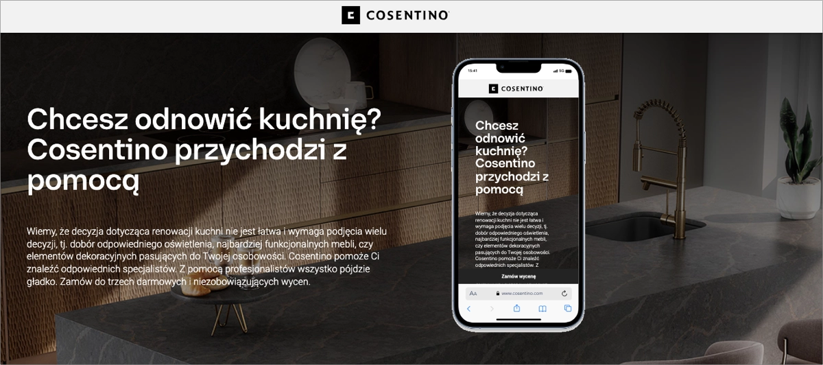 exemplos do facebook landing page