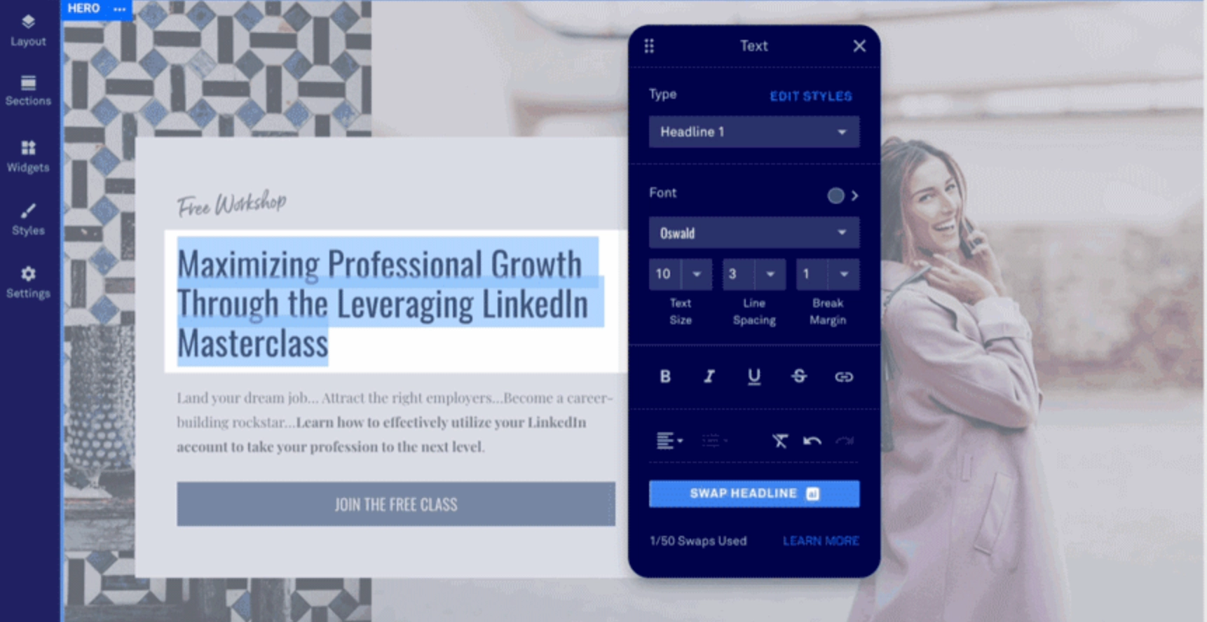building landing pages with AI