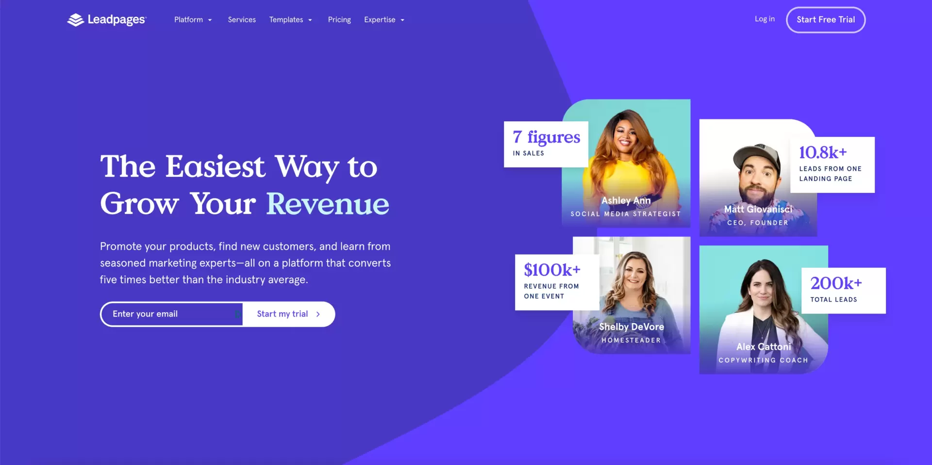Leadpages landing page builder