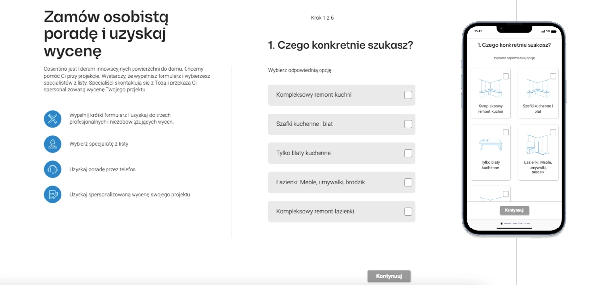 formulário do facebook landing page