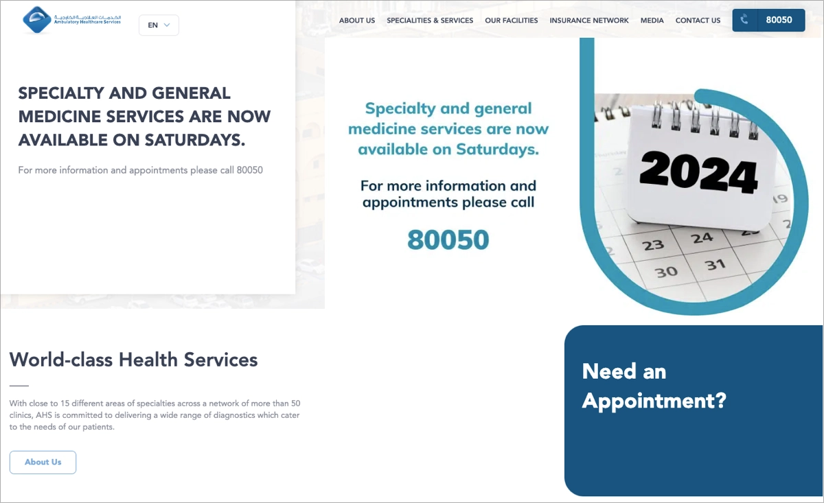 ltr landing page setor de saúde