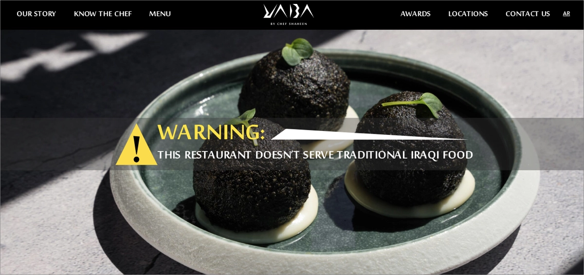 ltr landing page restaurante