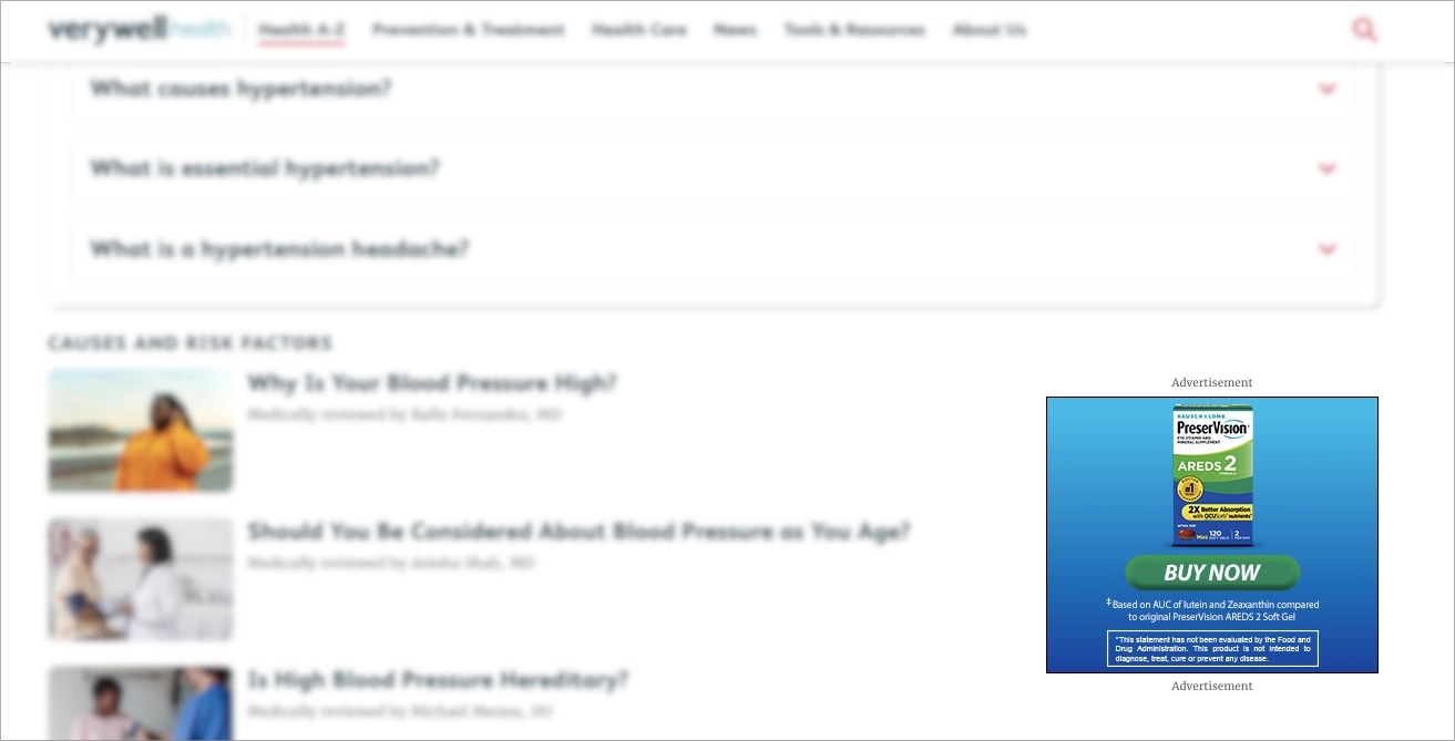 Healthcare display ad example