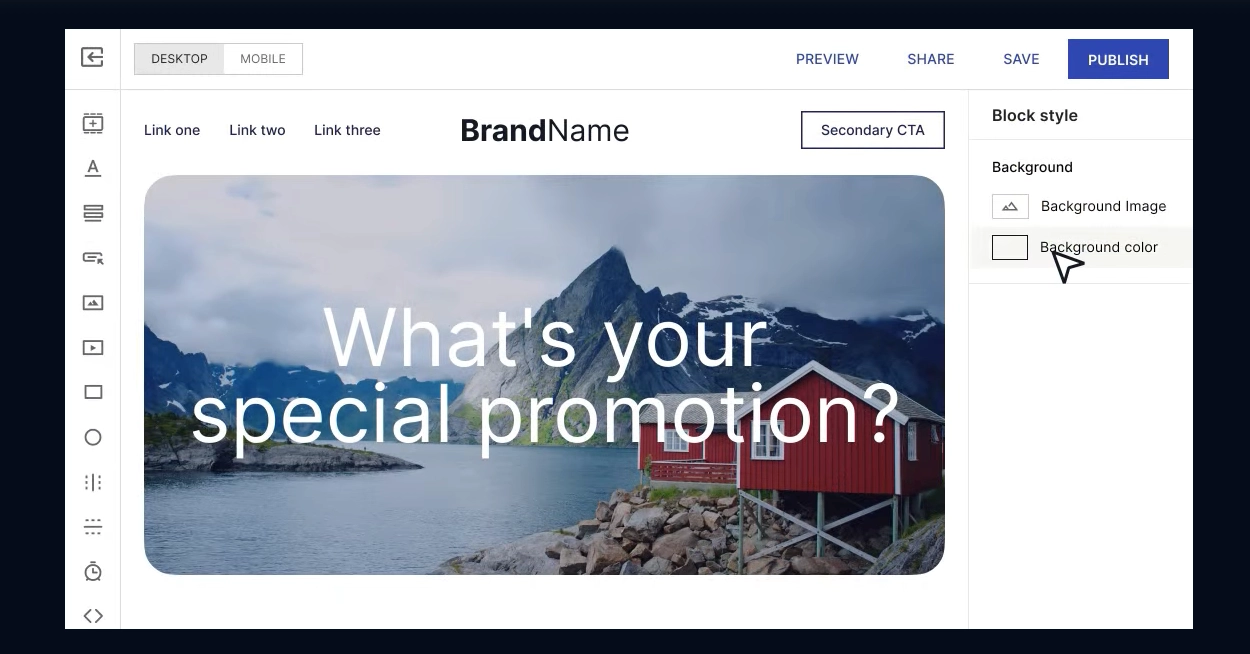 Instapage builder overview