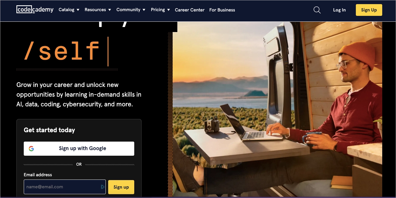 lead generation landing page example