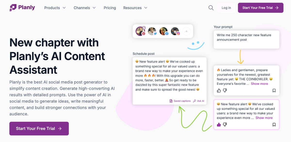 ai features for social media management