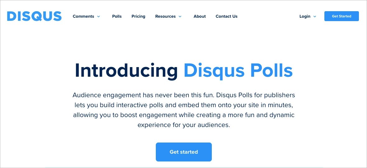 tech landing page example