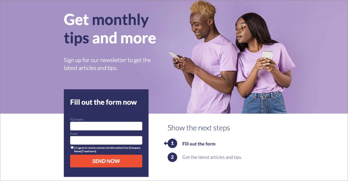 ead gen landing pages template