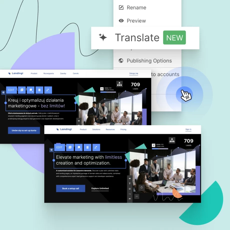 Publish multi-language landing pages with Landingi