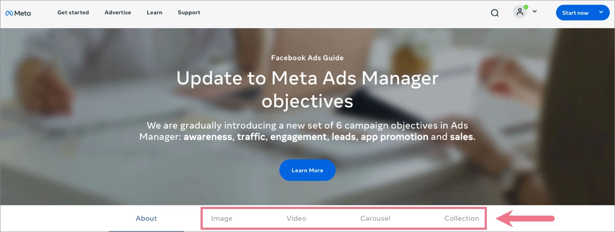 social media sites PPC formats