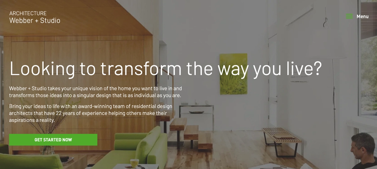 campanha separada para estúdio de design de interiores