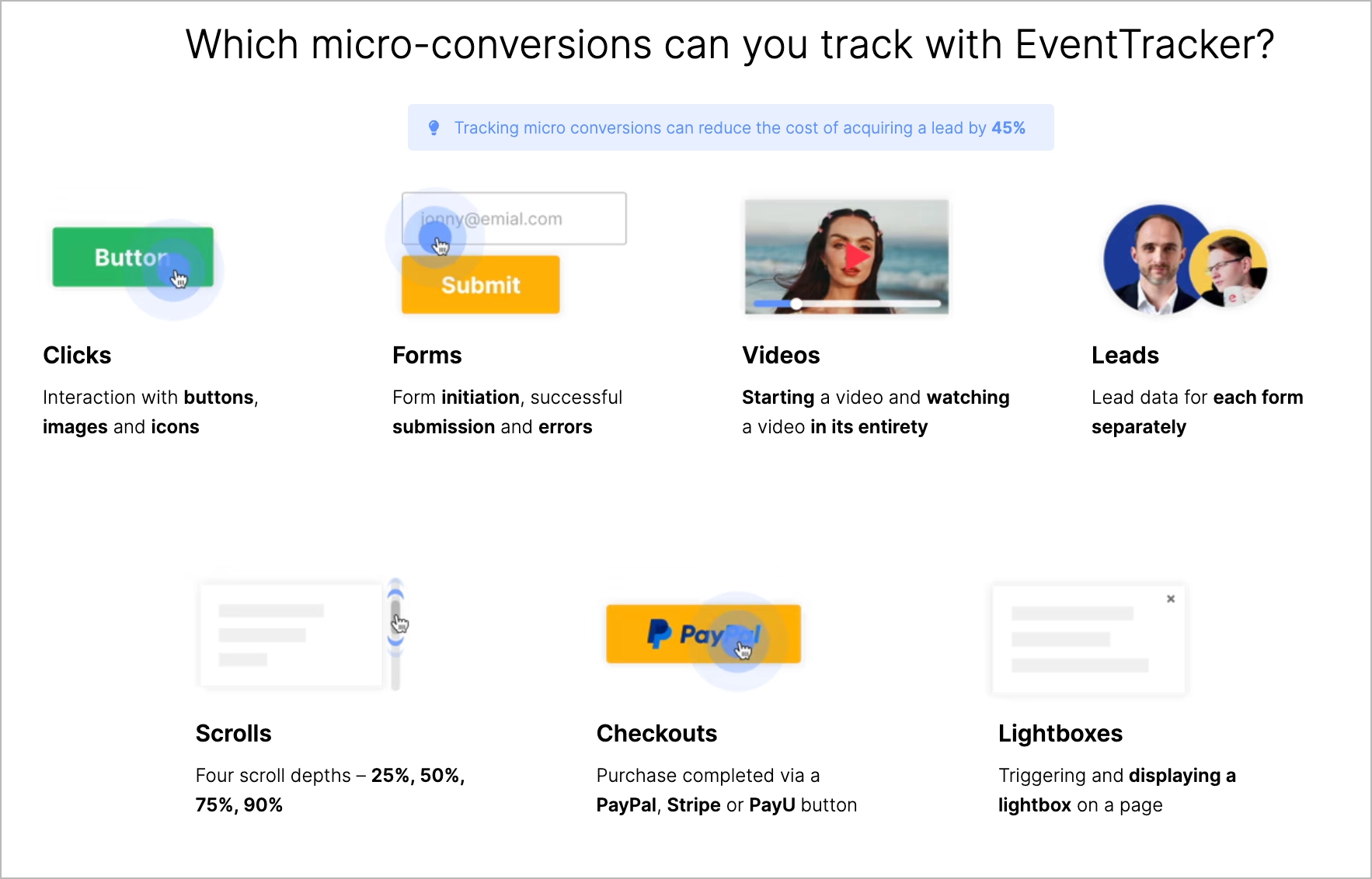 event tracker moosend alternative for page analytics