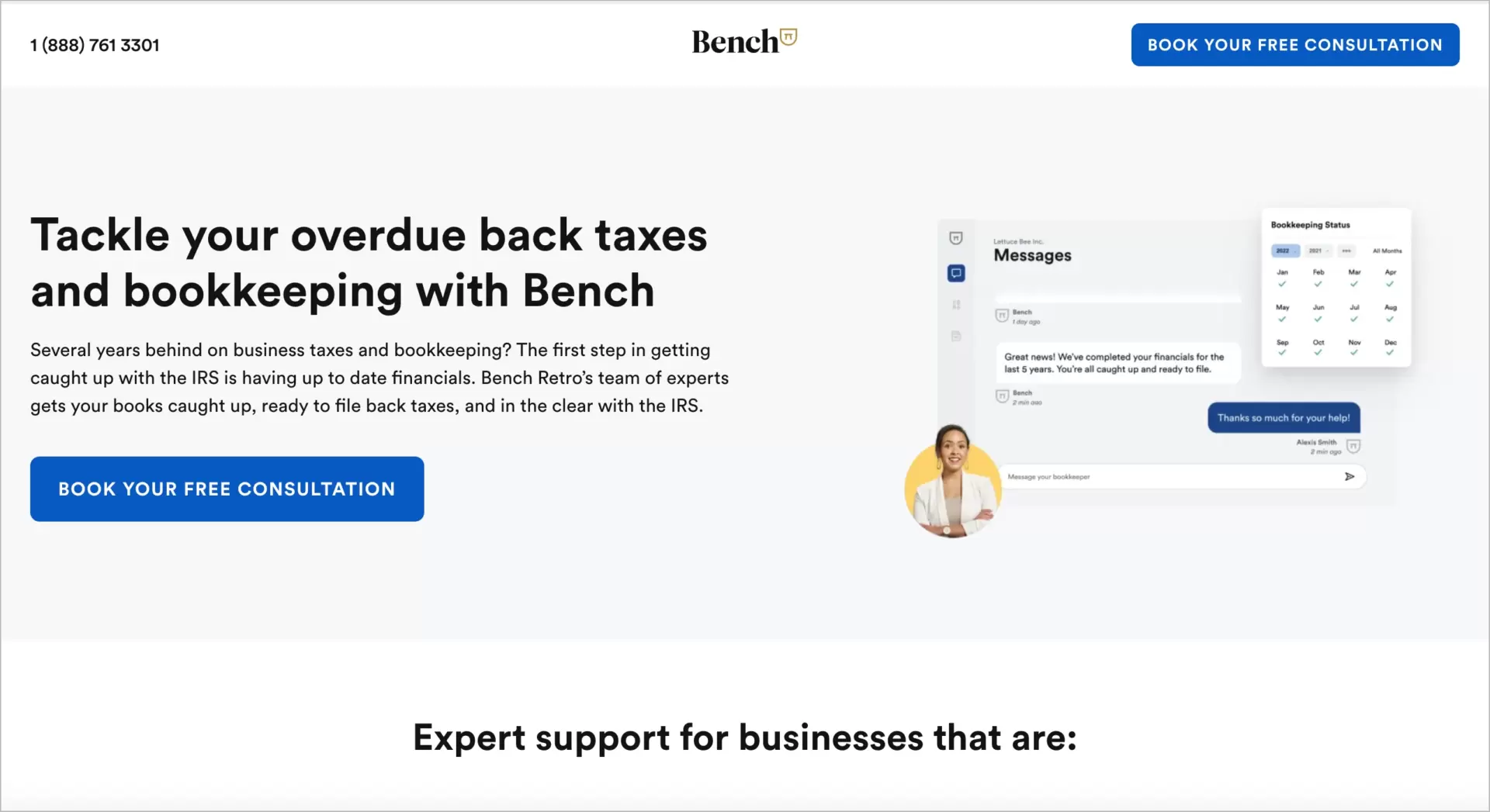 página de destino para economia ppc