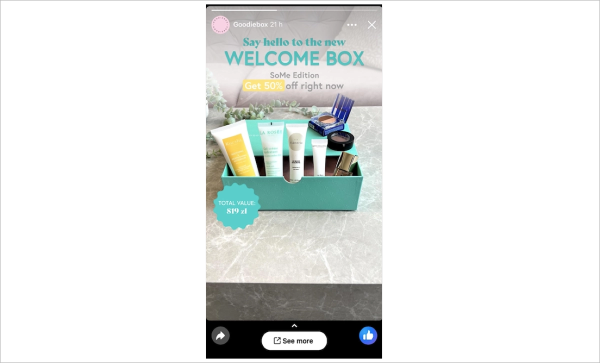 facebook story ad for more leads