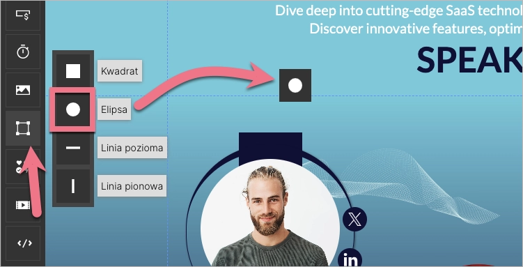 Dodawanie Kształtu do edytora