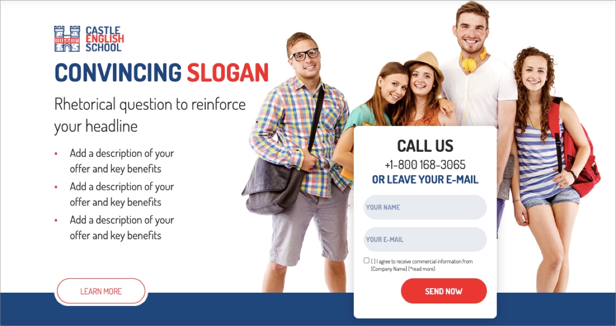 user searches ppc landing page