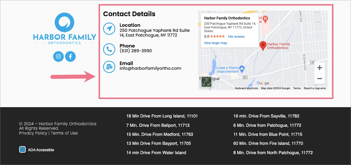 paid search ads' landing page