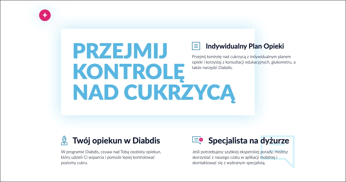 Diabdis landing page example