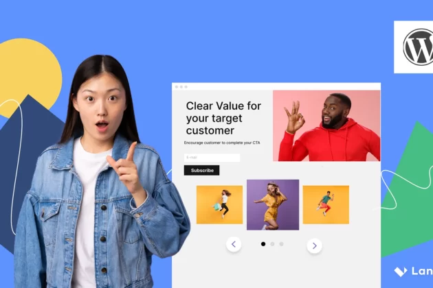 How to create WordPress landing page - cover