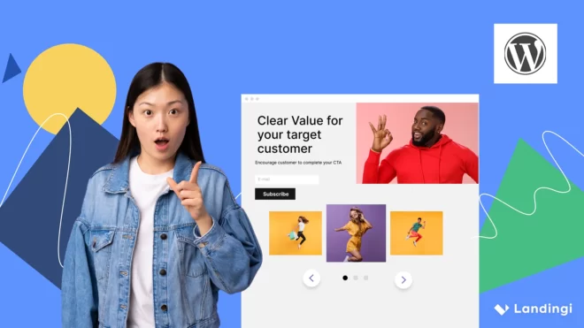 How to create WordPress landing page - cover