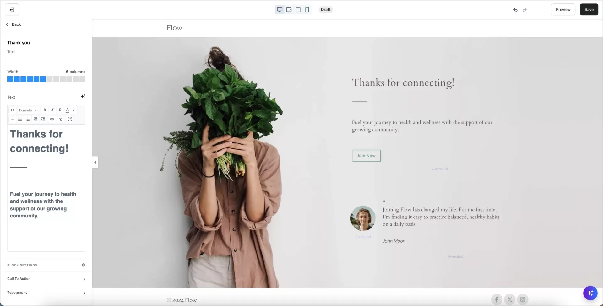 Os criadores de cursos da plataforma podem usá-la como um construtor de sites ou para criar cursos