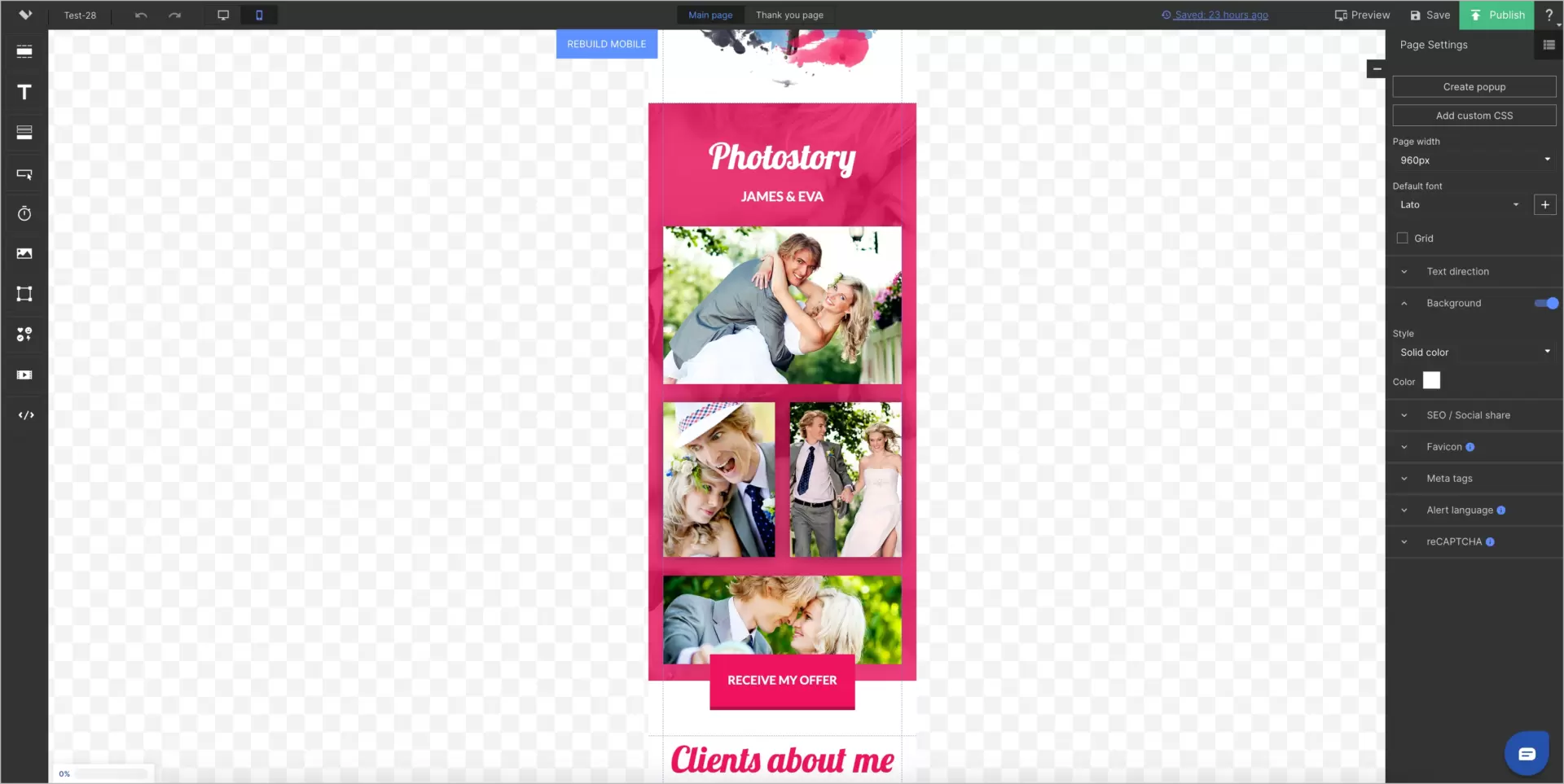 landingi plataforma abrangente para landing page e construção de microsites