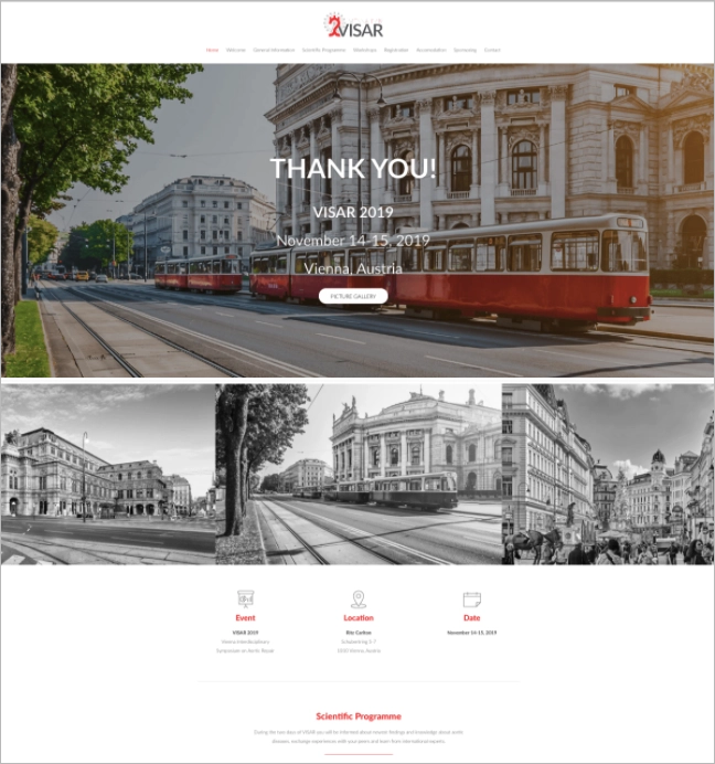 Visar Vienna health website