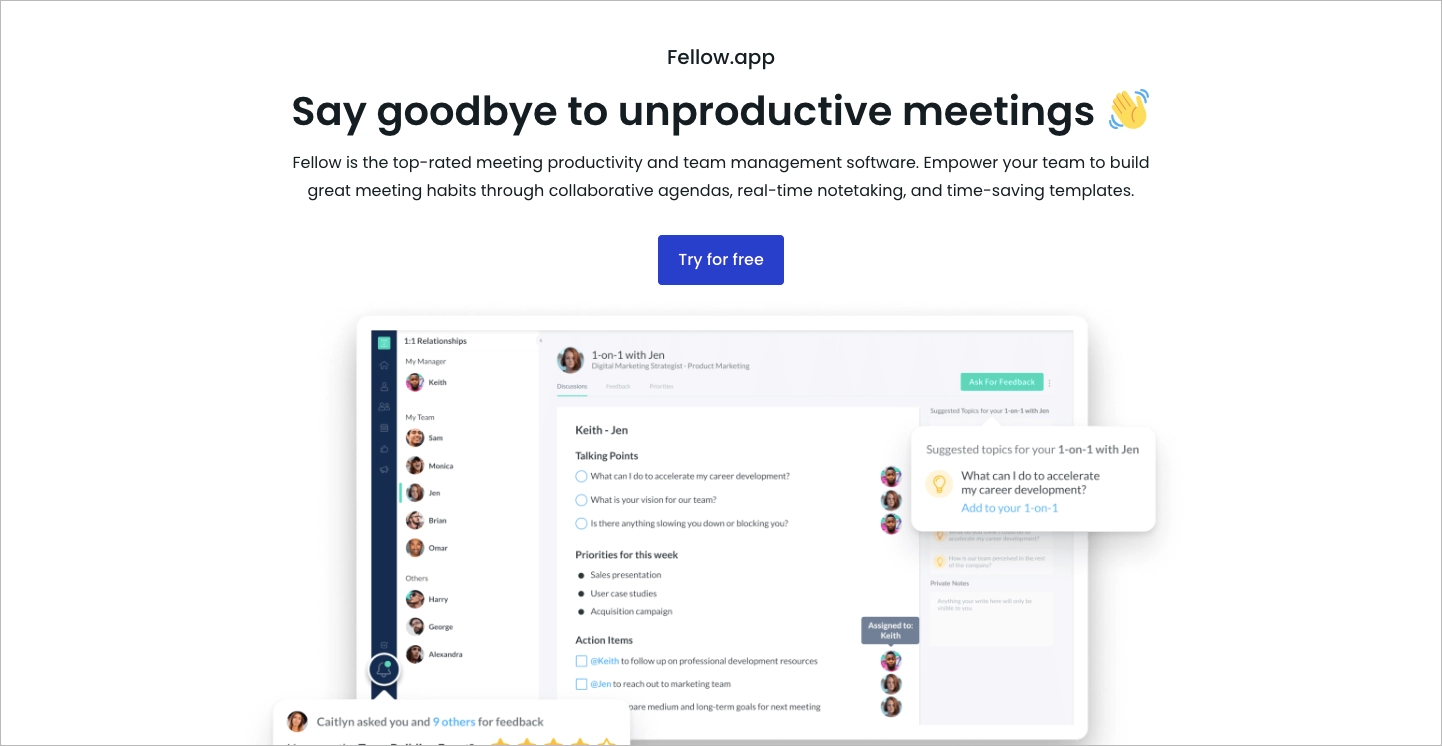 Aplicativo do companheiro landing page no WordPress