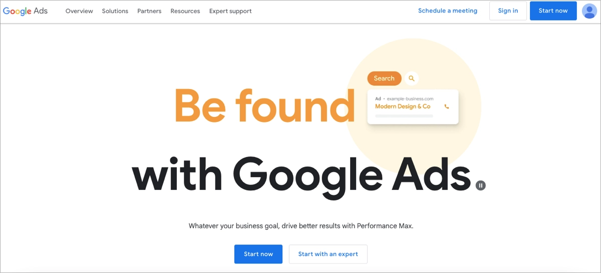 criar campanhas publicitárias com Google Ads