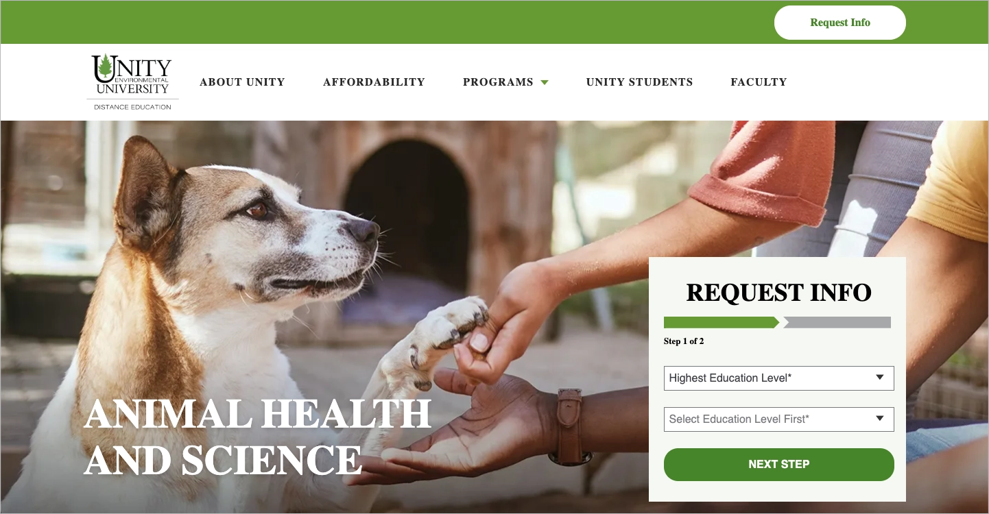 Exemplo de WordPress landing page