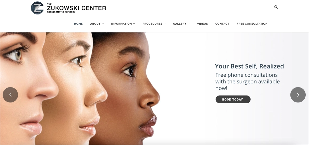 clara chamada à ação em um serviço de saúde landing page