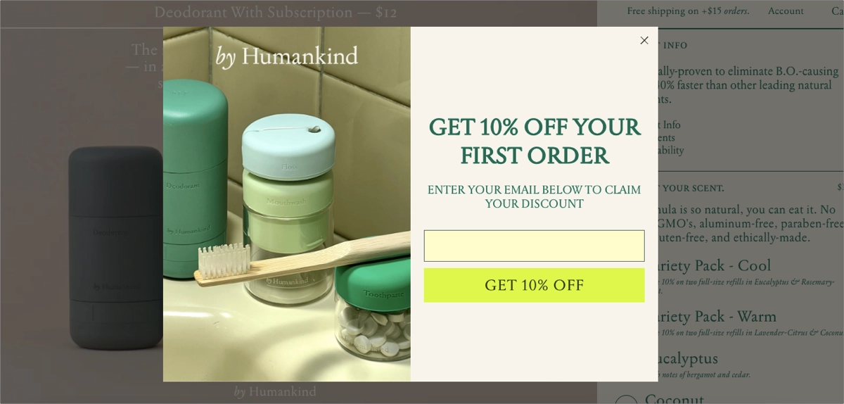 páginas de destino de formulários de inscrição de e-mail - exemplo