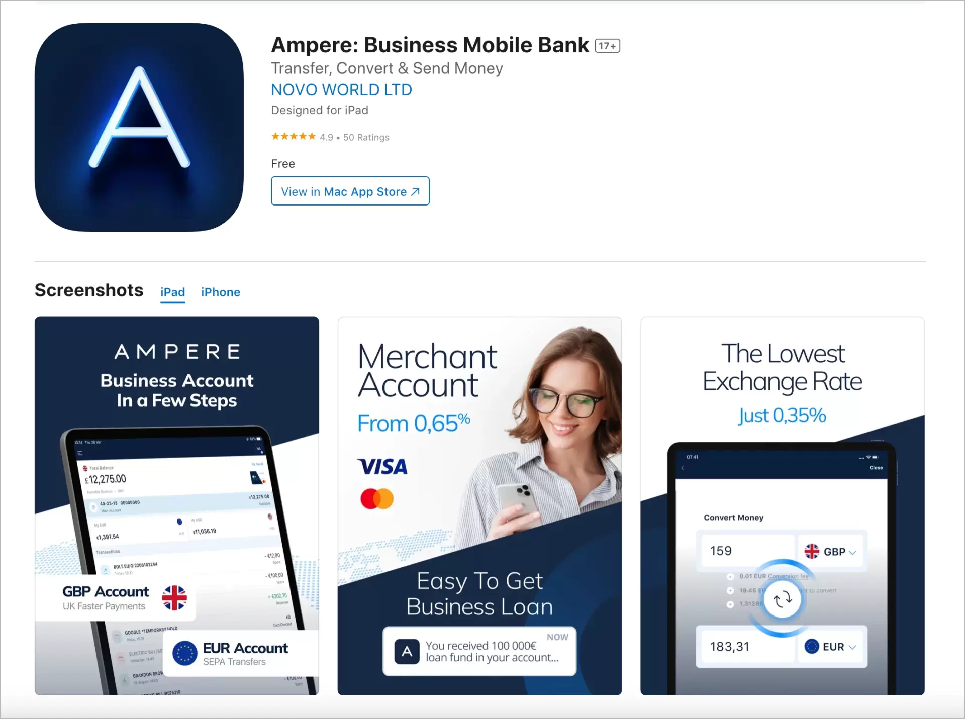 optimized app page with increasing in-store sales
