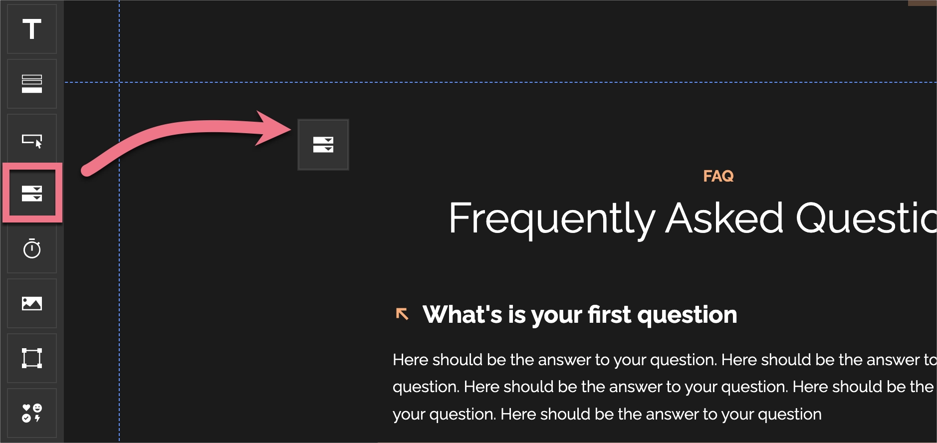 Best FAQ pages use Accordion widget