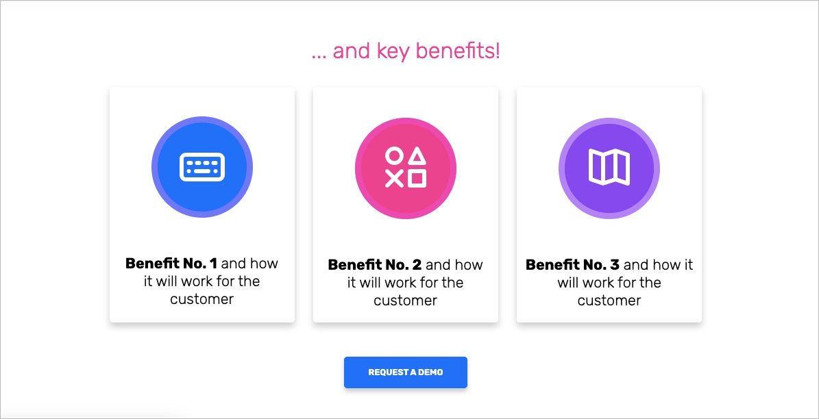 Modelo para comparação de concorrentes landing page