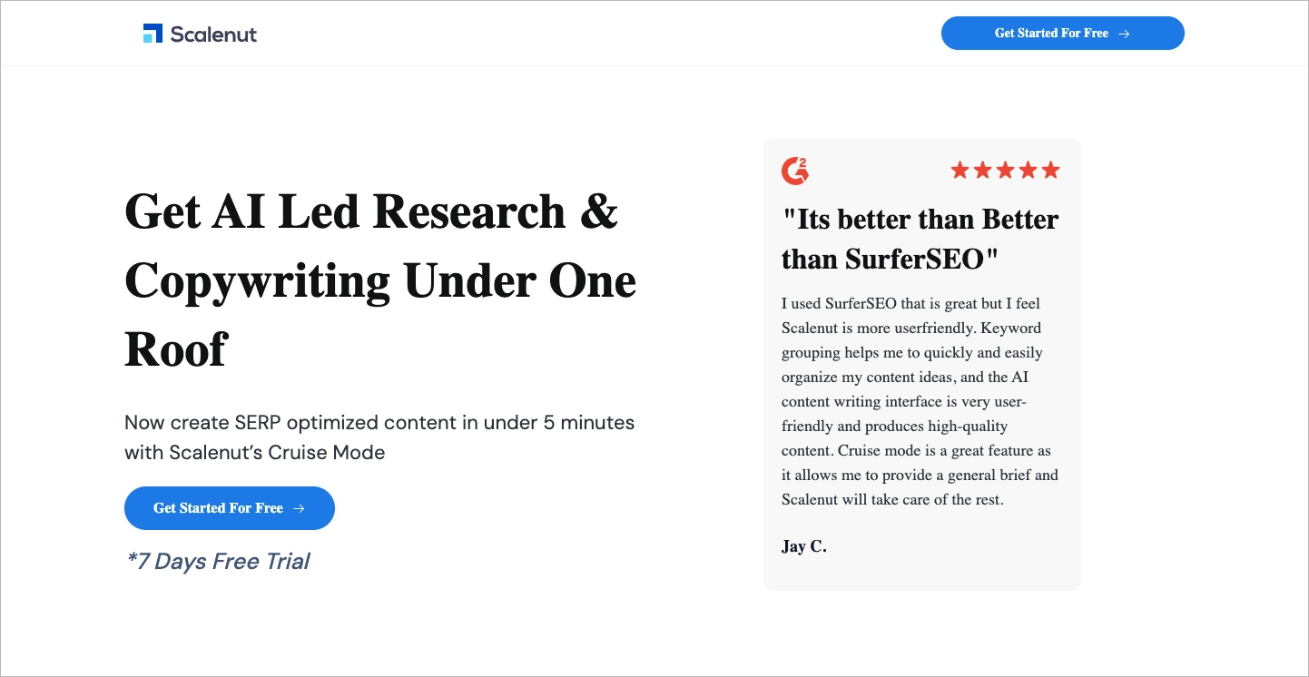 Landing page mostrando a cordialidade como sua vantagem competitiva