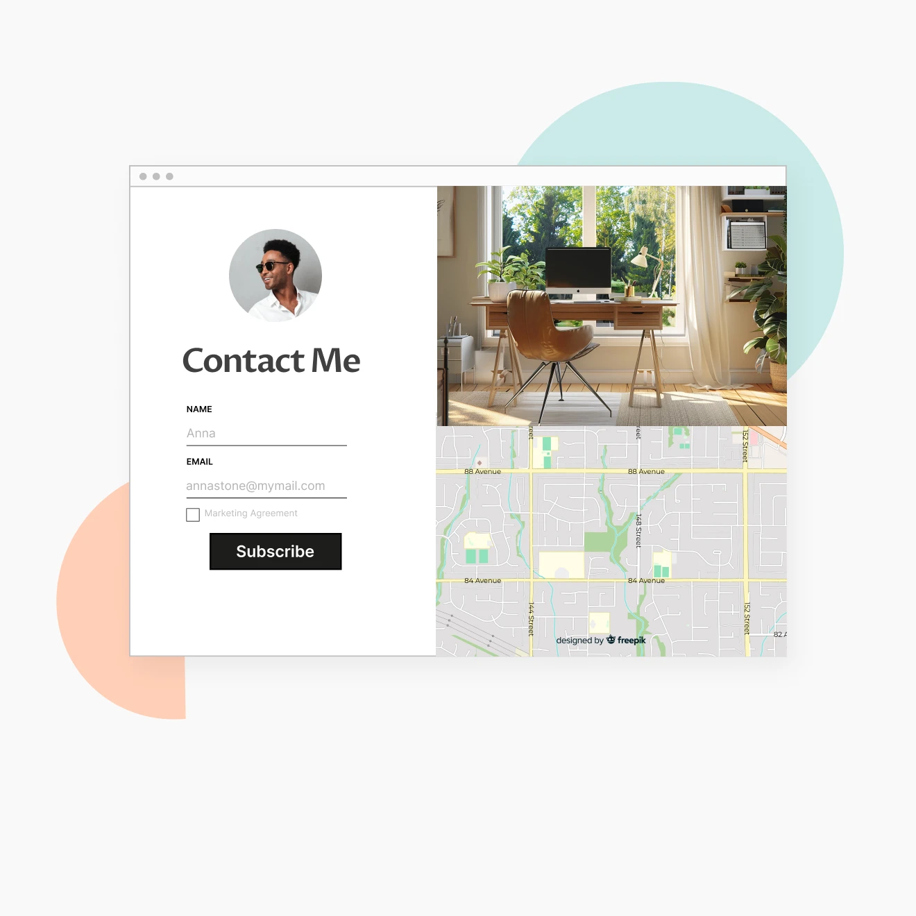 Landing pages for online presence