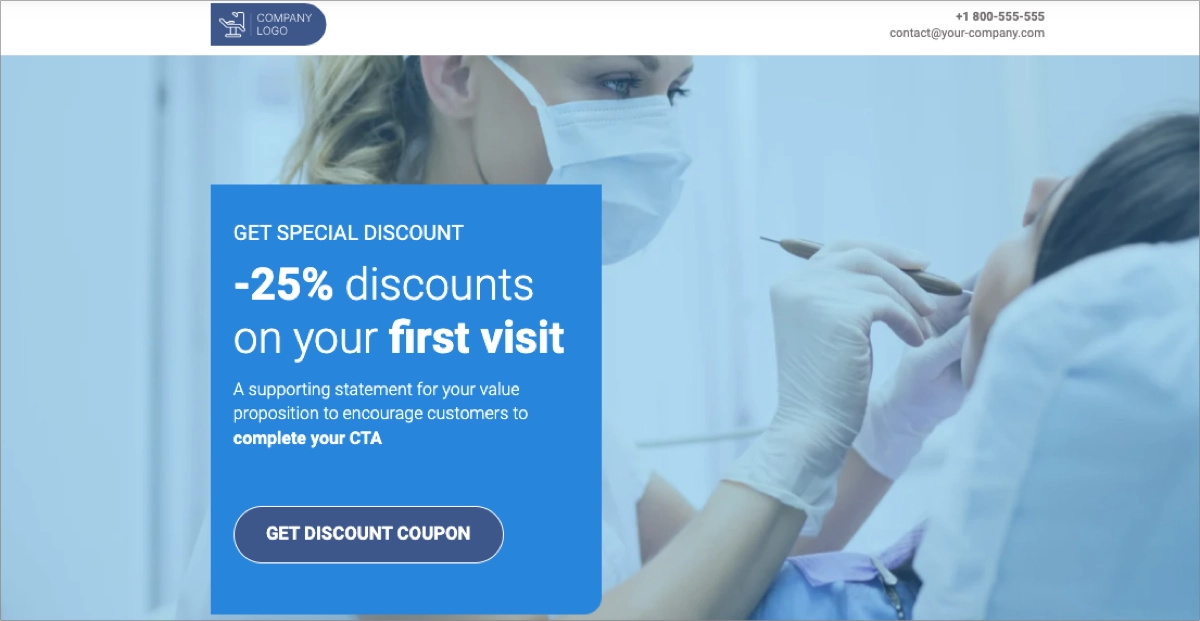 ótimo modelo para páginas da web de captura de e-mail