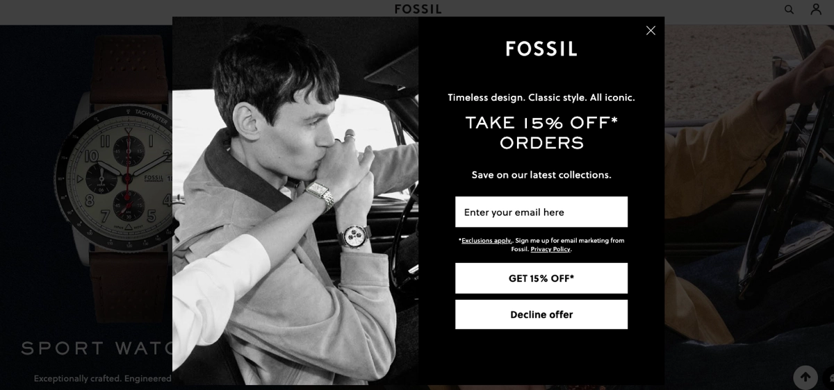 splash page for specific marketing campaigns