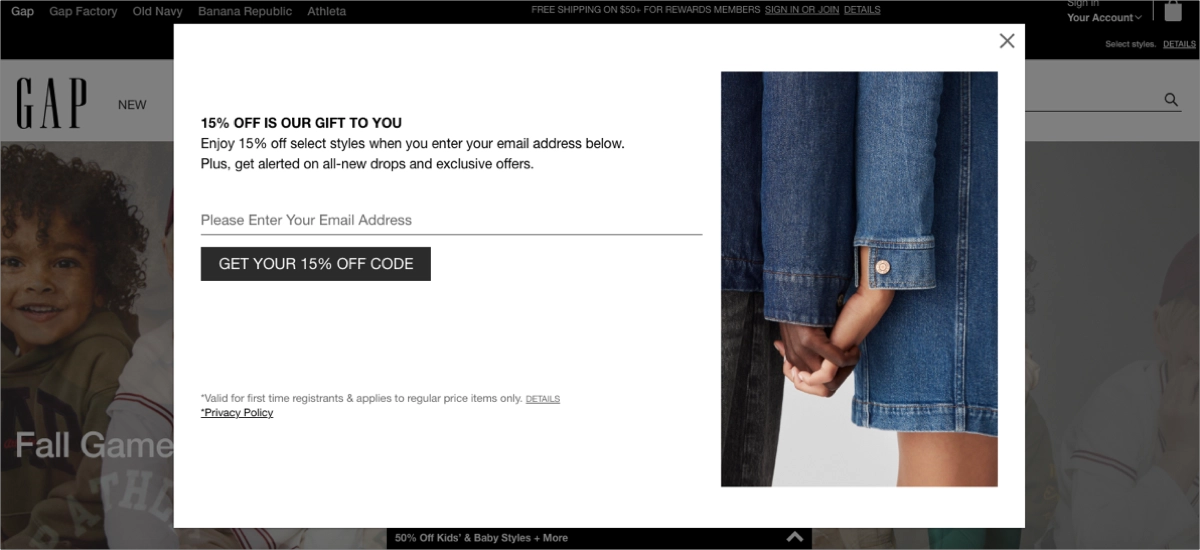 digital marketing splash page with a clear call to action