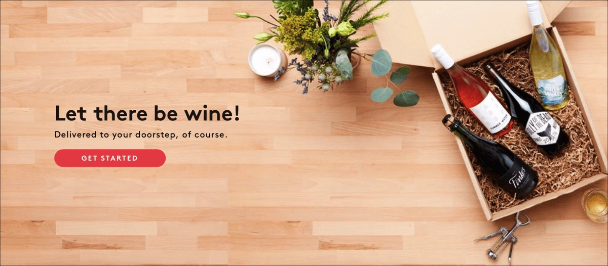 eCommerce landing page example