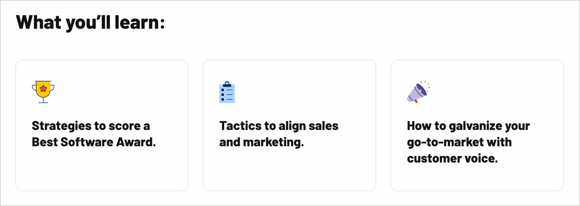 on demand webinars series by G2 - visually perfected agenda