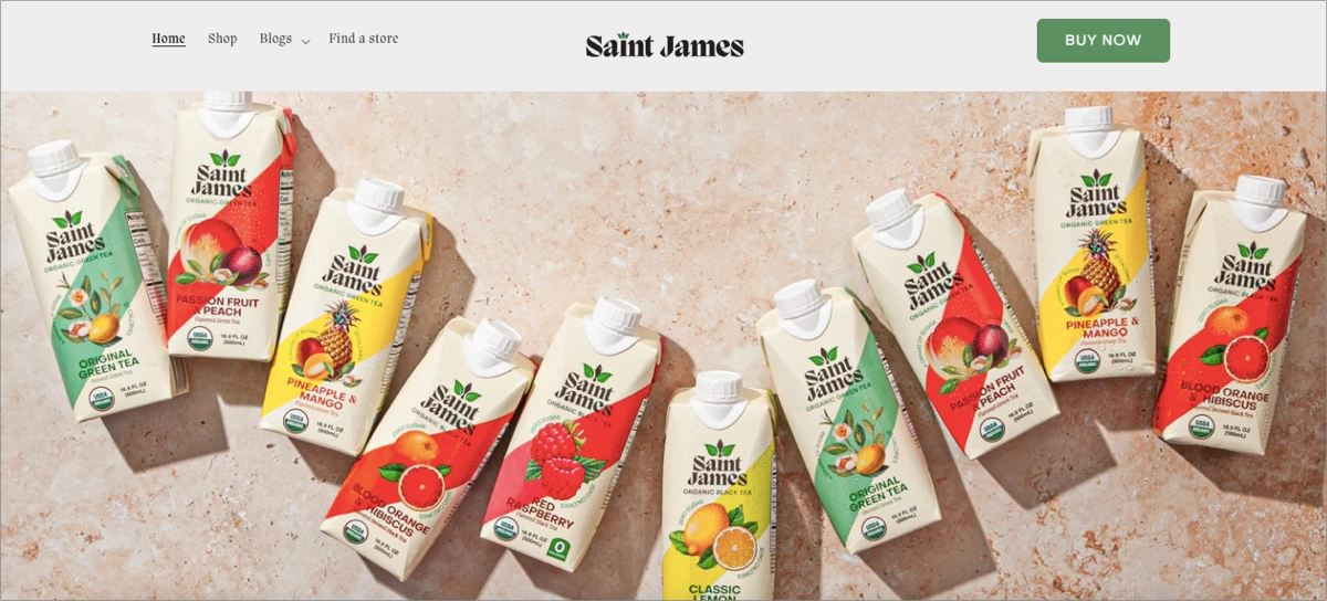 immersive product pages example with great visuals