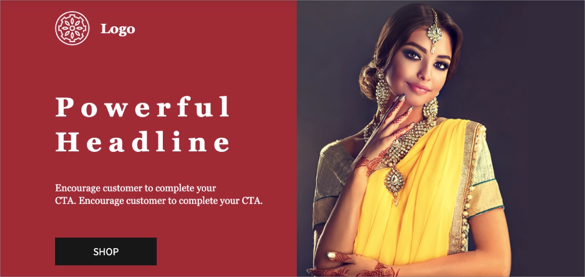 online store landing page template