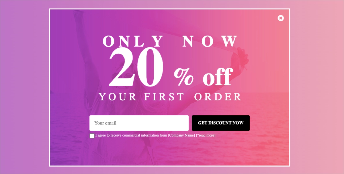 perfect splash page popup template for a digital marketing strategy