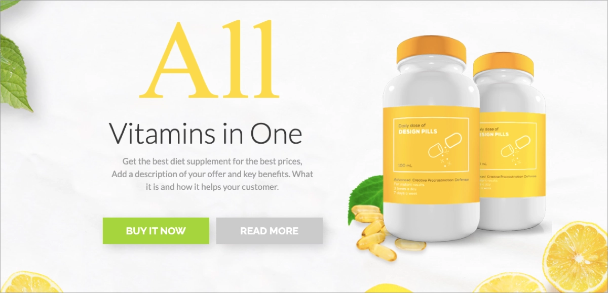 eCommerce dedicated page